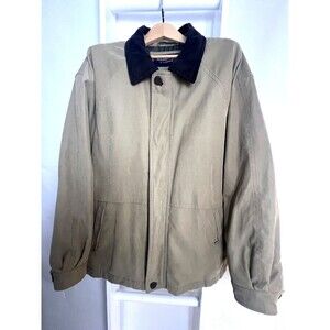 Mens Insulated Jacket 3XLT Tan Brushed Twill Fall